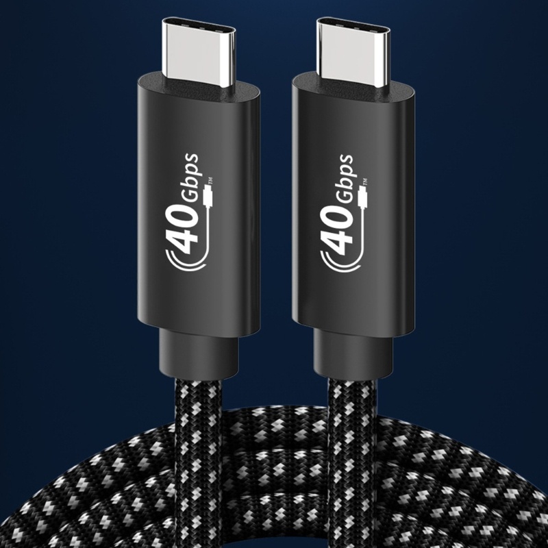 Zzz Kabel Transfer Data USB4 USB C Cable USB C to USB C PD100W Kabel Cas USB4 Extension Cable 8K @ 60hz Kabel Display