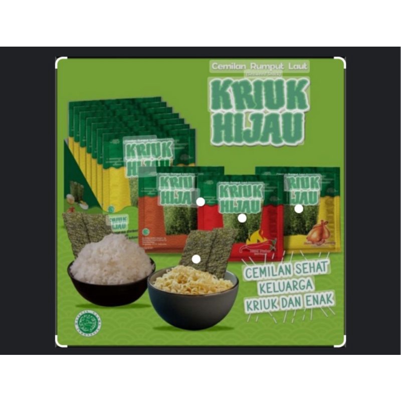 

keriuk hijau per box