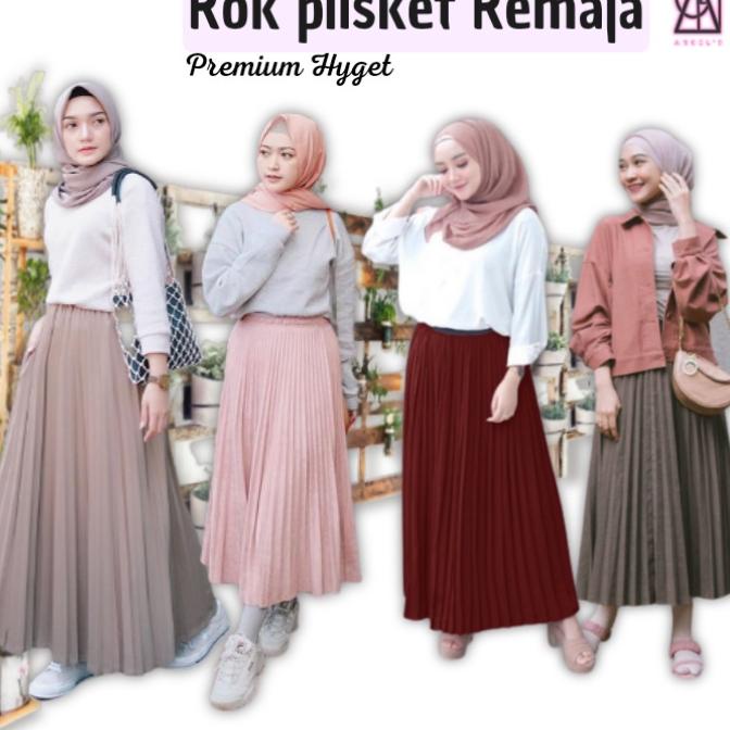 ☪ ROK PLISKET ANAK PEREMPUAN, ROK PLISKET REMAJA SMP PREMIUM UMUR 10 - 16thn / ROK PLISKET UNTUK REM