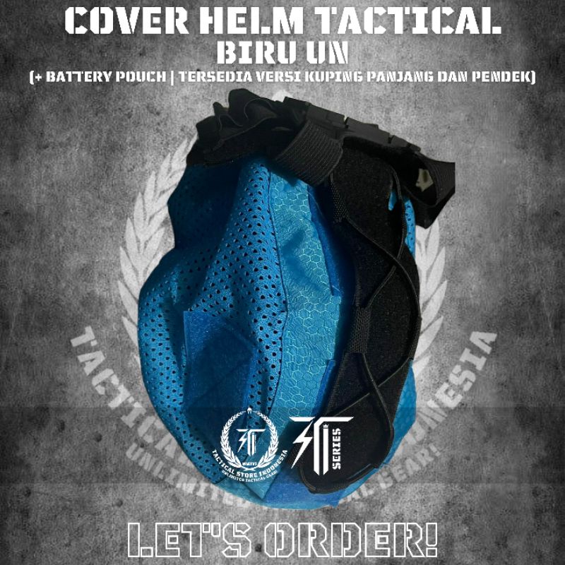 Cover Helm Tactical Biru UN / Cover Helm Balistic Biru UN