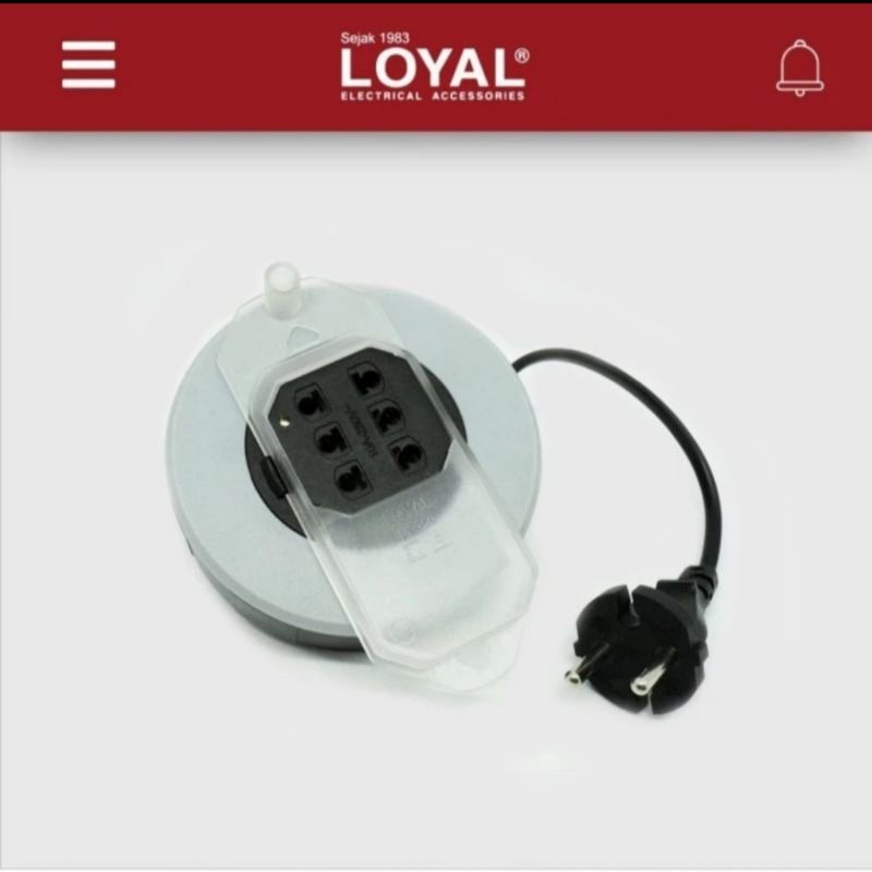 Kabel roll LOYAL LY-150 3 Meter / Kabel roll LOYAL mini TRAVEL 3 meter terminal kuningan