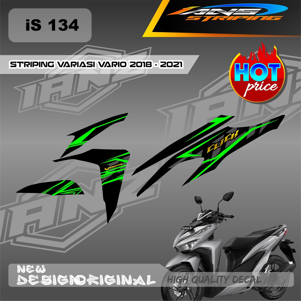 NEW STIKER STRIPING VARIO Led Vario 150 MOTIF GRAFIK RACING BAHAN HOLOGRAM / NON HOLOGRAM IS134