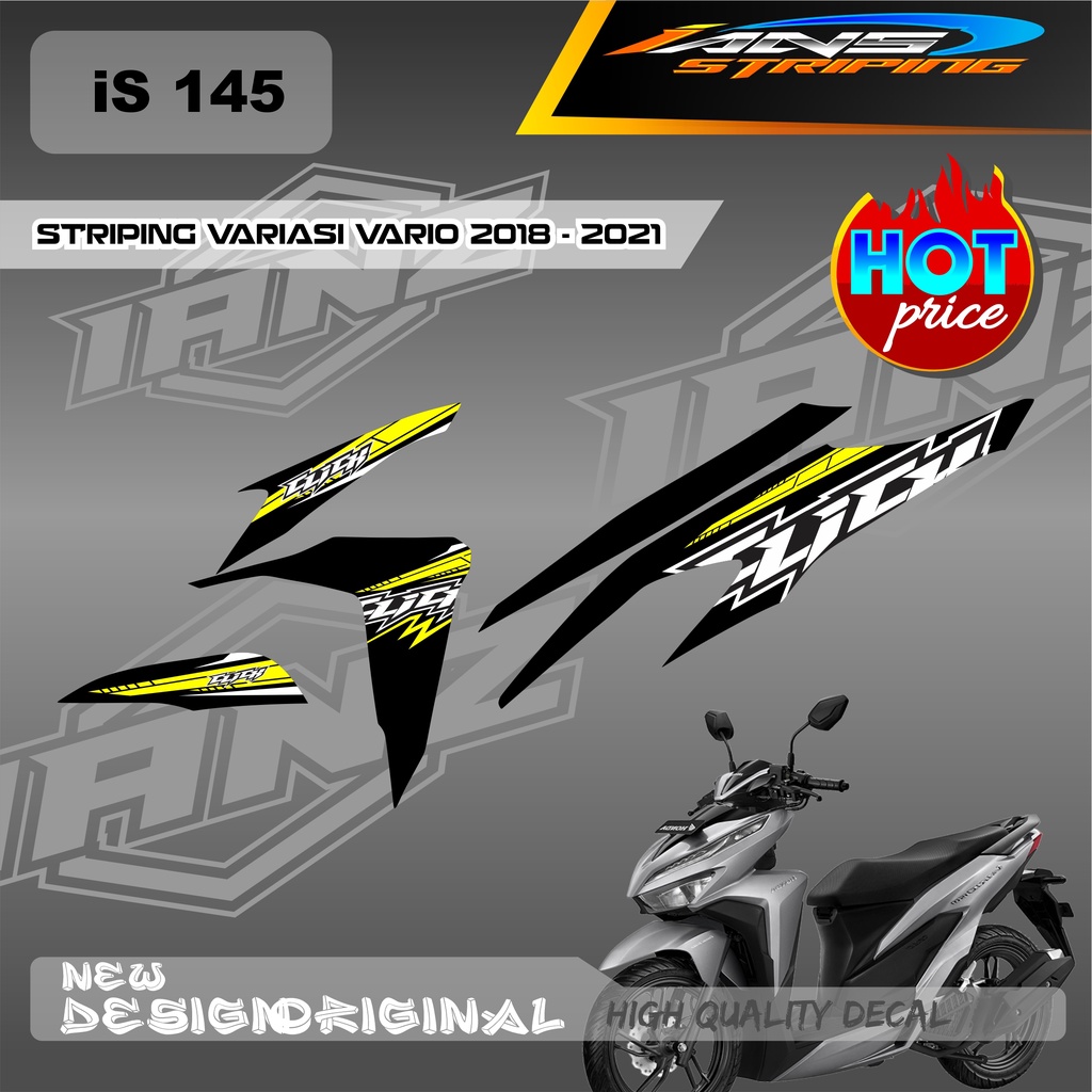 DECAL VARIO TECHNO LIST VARISASI / STIKER HONDA VARIO SEMI FULL / STIKER HONDA VARIO TECHNO DESAIN CLICKN/ STIKER KERETA VARIO TECHNO IS145