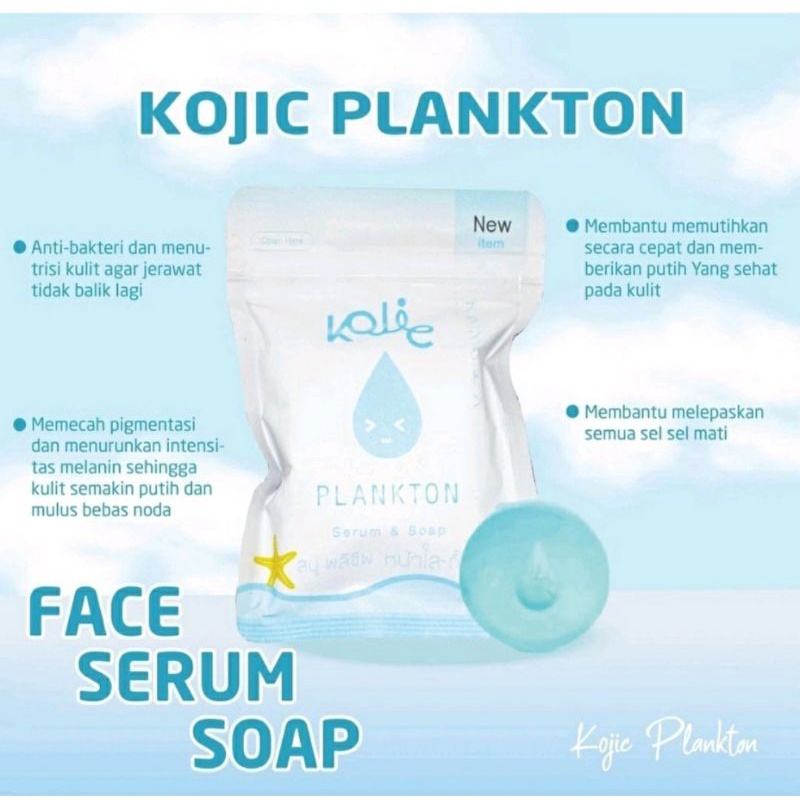 SABUN KOJIC PLANKTON BRIGHT &amp; GLOW SOAP |  | 40 GR &amp; 90 GR