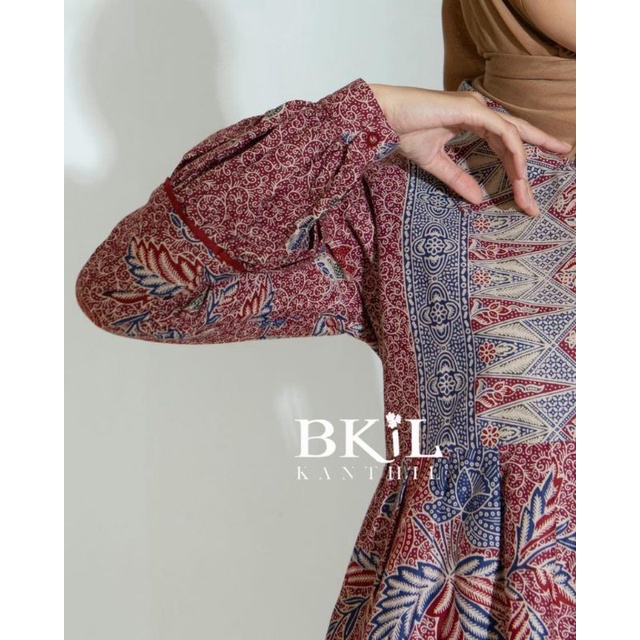 BLUS BATIK WANITA MODERN PREMIUM || ATASAN KERJA ||M-L-XL-XXL