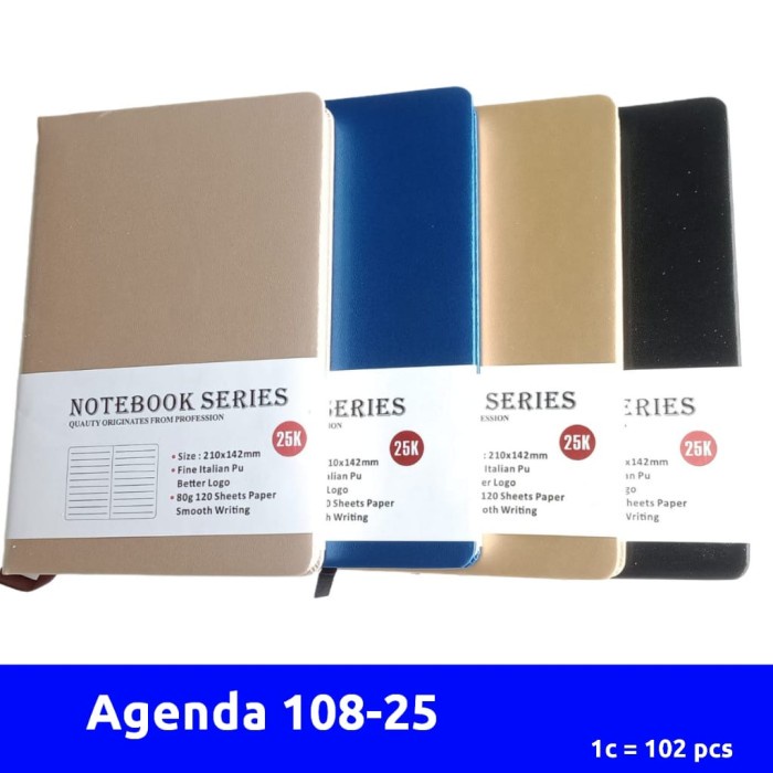 

Terlaris Jq-Nb-108-25 Agenda/Diary Notebook (Pcs)