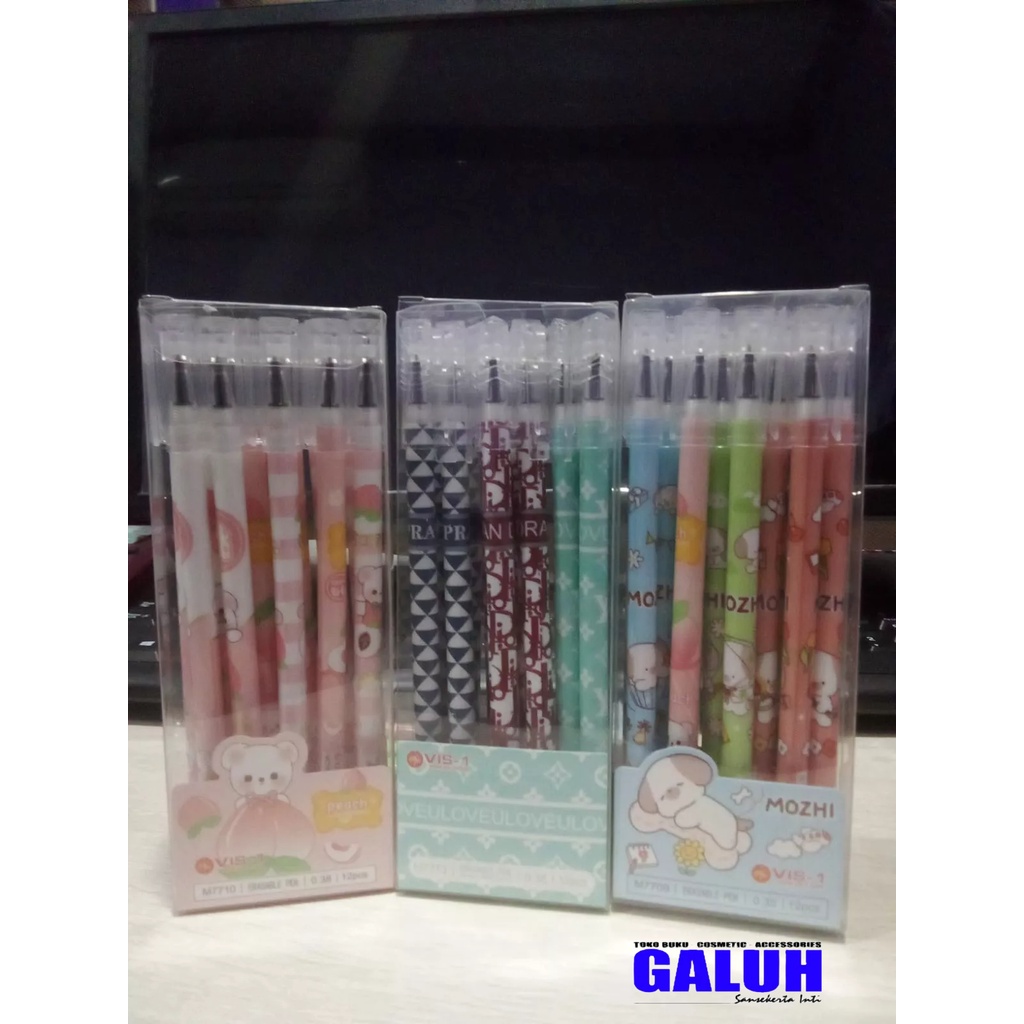 

ERASABLE PEN/BOLPOIN/PULPEN/PEN YG BISA DIHAPUS VIS-1