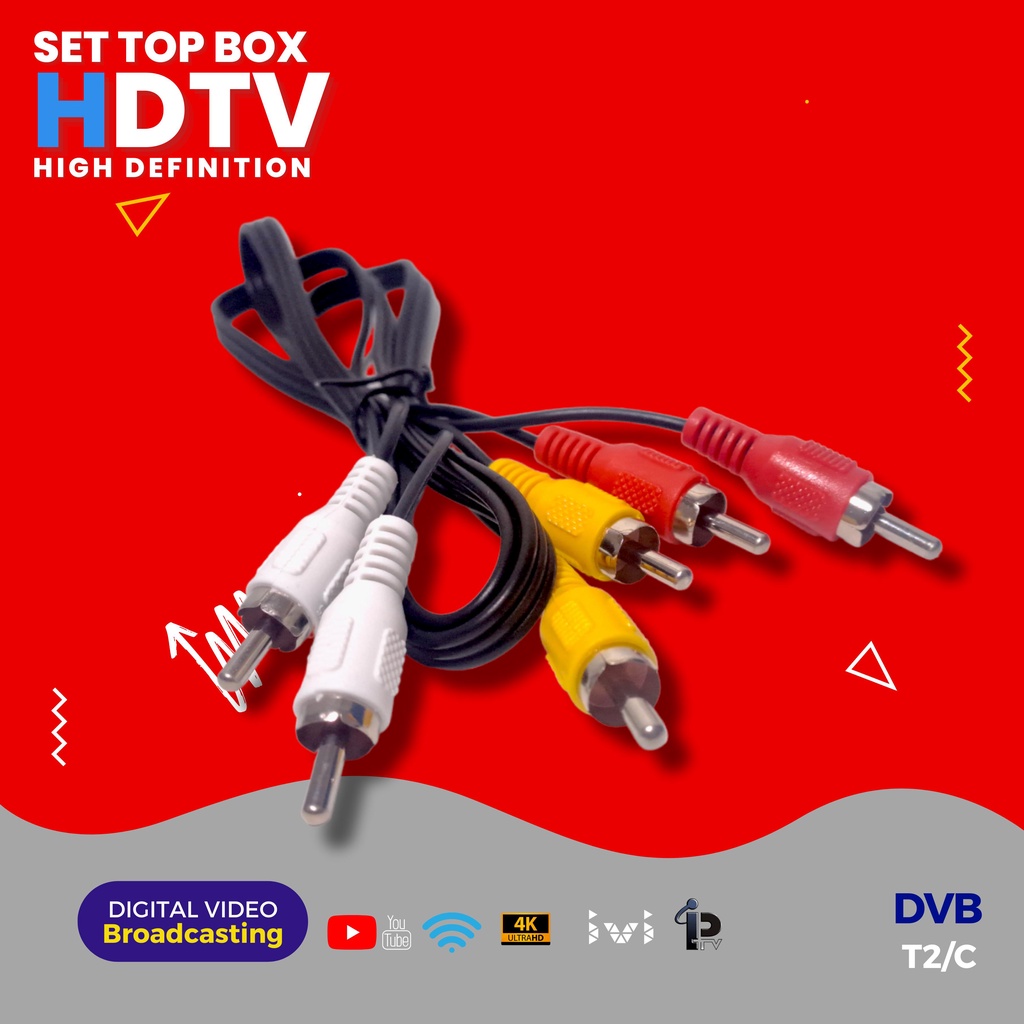 [ READY STOK  ] STB Set Top Box TV Digital Receiver Penerima Siaran Full HD/ STB Wifi Bisa Youtube DVB-T2 (Bisa Dapet Semua Channel )