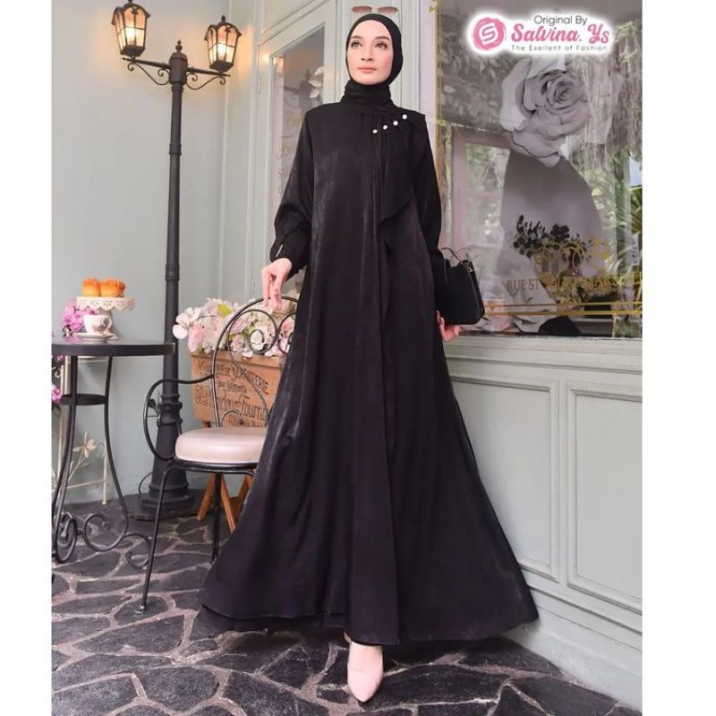 Gamis Wanita Salvina Doble Layer Kancing