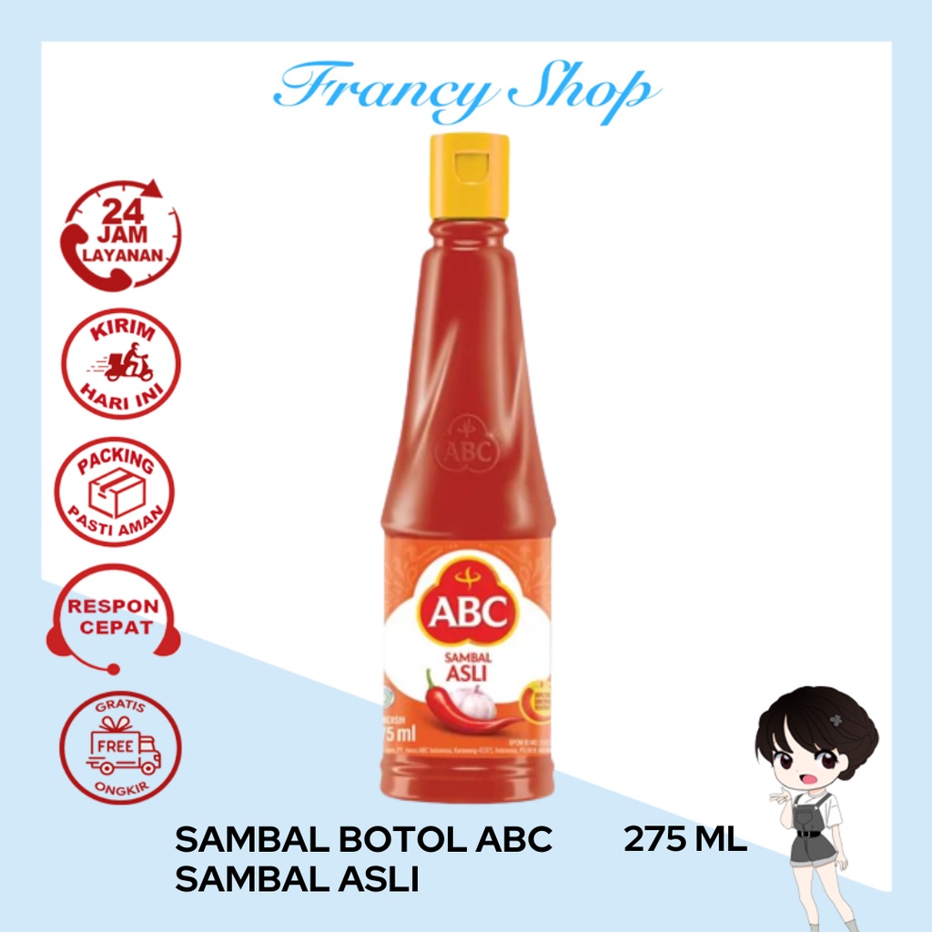 

Sambal Botol ABC Sambal Asli 275 ml