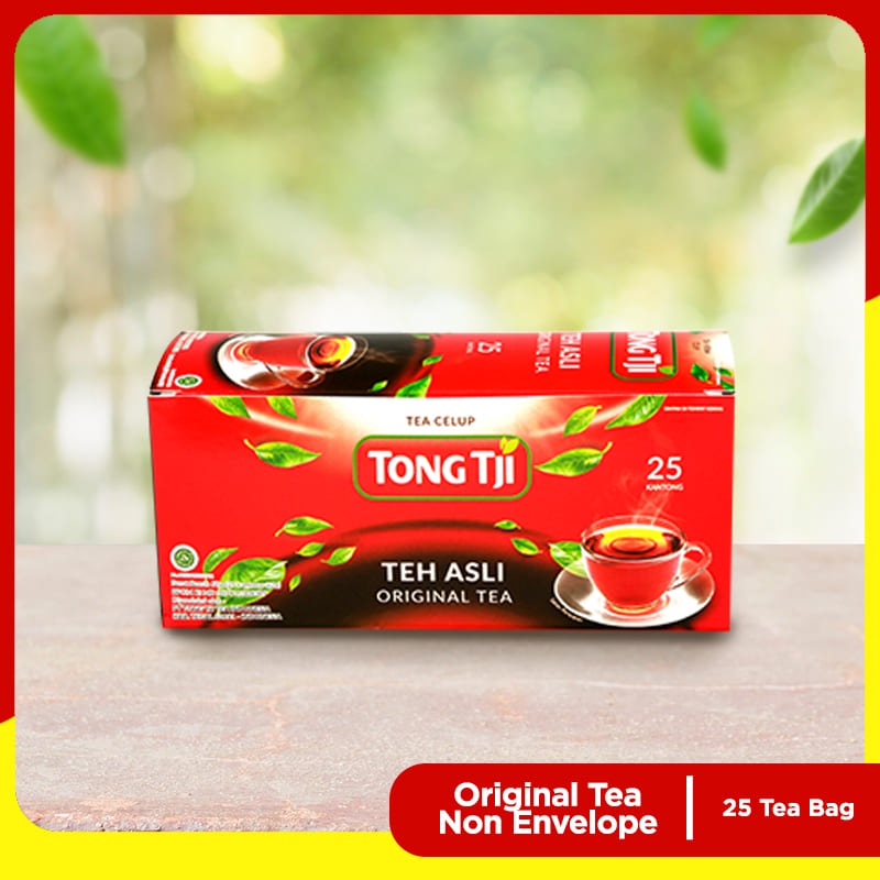 Tong Tji Black Tea / Teh Hitam non Amplop 25s, Teh Celup per Pack