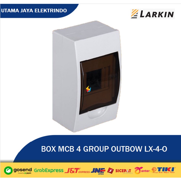 Terlaris Box Mcb 4 Group Transparant Outbow Tempel Termasuk Rel Lx-4-O Larkin