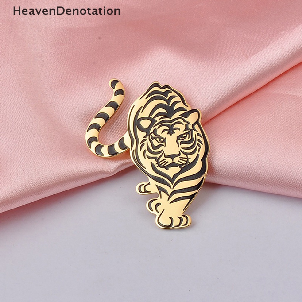 [HeavenDenotation] Fashion Harimau Bros Vintage Dekorasi Pernikahan Logam Bros Syal Sweater Jas Pin Up Gesper Femininos Bros Pasangan Kerah Perhiasan Pin HDV