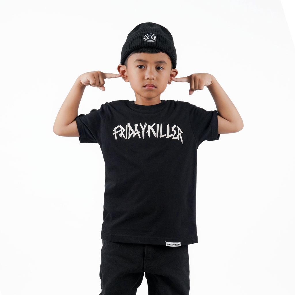 KAOS LENGAN PENDEK ANAK-ANAK | PUN KIDS BLACK