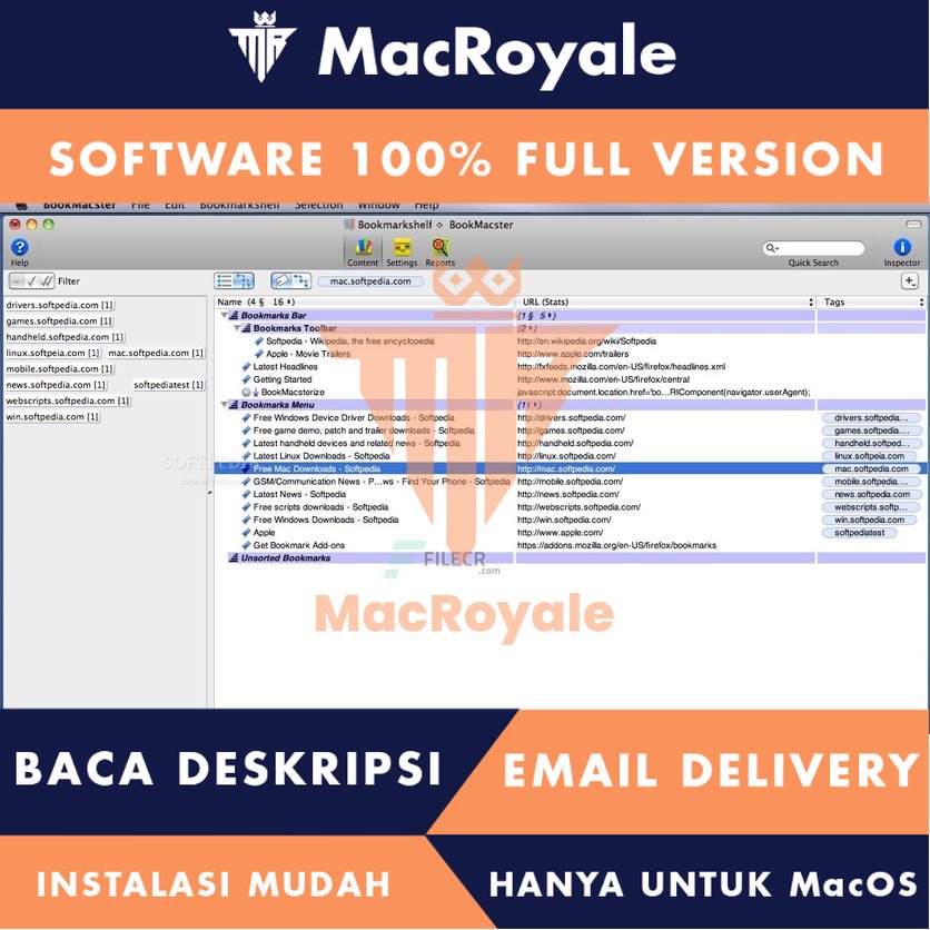 [MacOS] BookMacster Full Version Lifetime Full Garansi