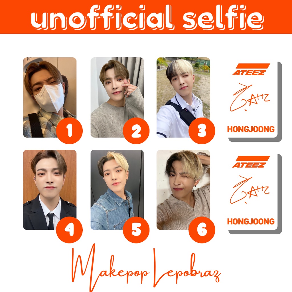 [PART 1] [MIN. 5 PC] ATEEZ UNOFFICIAL SELFIE - BOYFRIENDABLE PC HONGJOONG JONGHO MINGI SAN