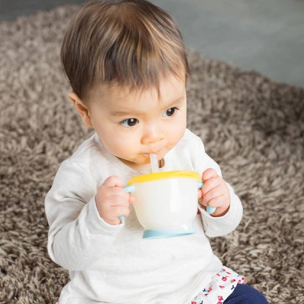 Richell Aqulea Straw Training Mug Cangkir Latih Anak Minum Sedotan