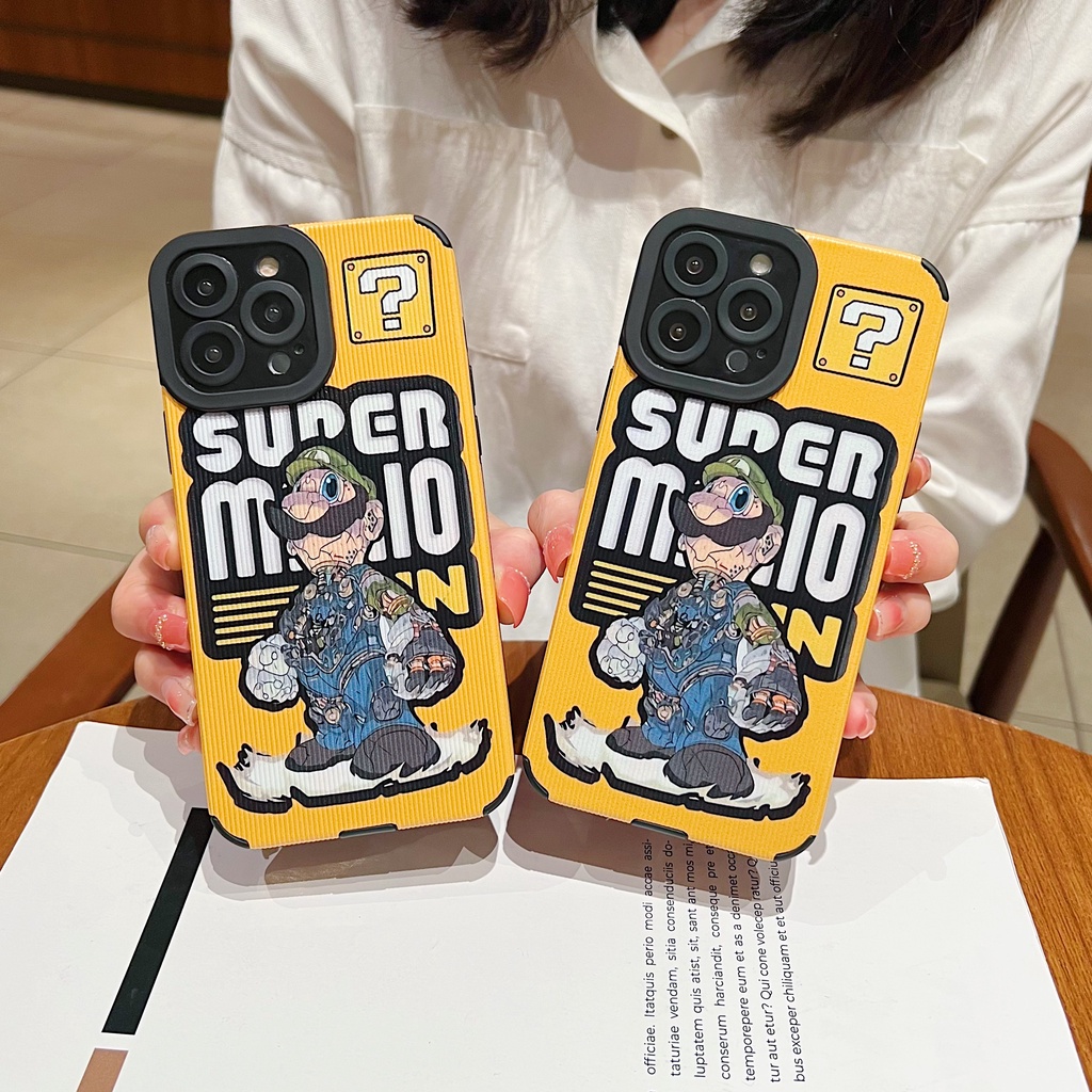 IPHONE Cangkang Ponsel Komik Mario Mata Pupil Untuk Iphone14 13 12 11 Pro Max XR XS X7 8 Plus SE 2020 case cover