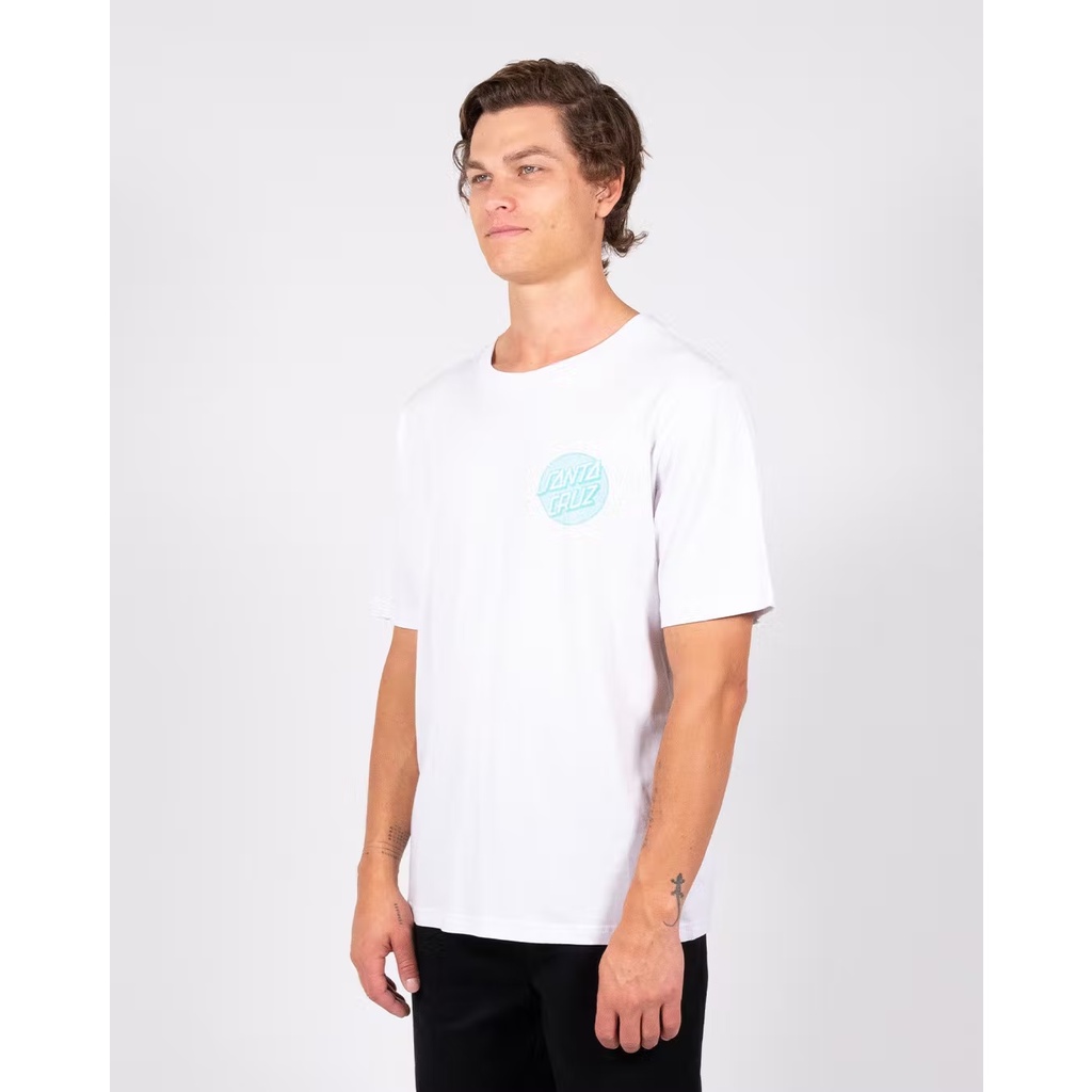 Santa Cruz Descend Dot White Tee