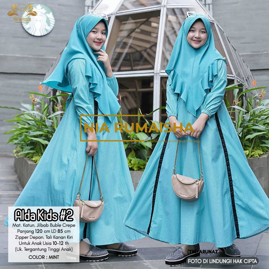 Alda Kids Gamis Anak Muslim Teen Remaja Original Produk By Orinaura Nia Rumaisha