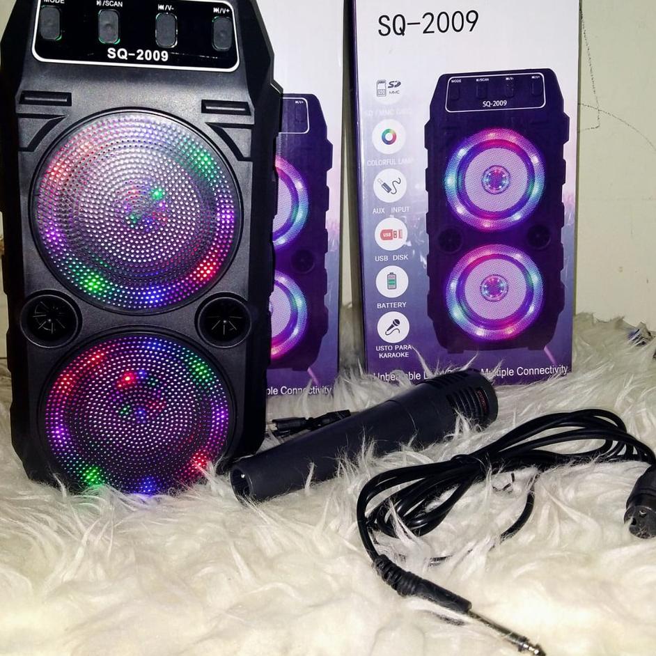 ♬ Speaker Bluetooth SQ 2009 speaker Bluetooth + mic karaoke SQ 2009 ☞