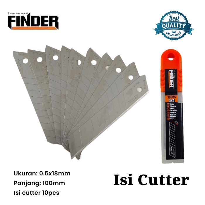

Isi Cutter Besar Finder Refill Kater Pisau Knife 10pcs