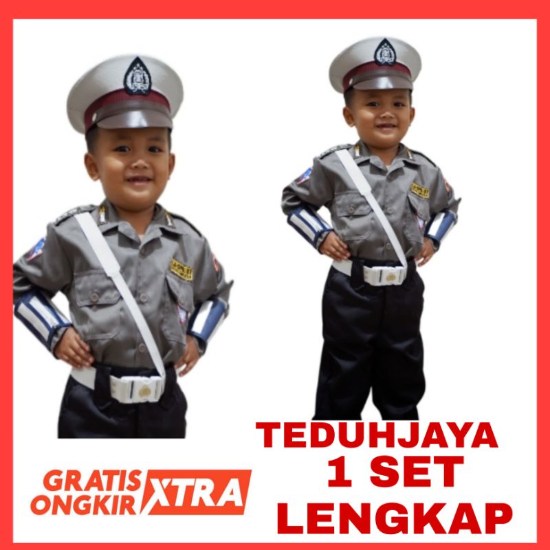BAJU SERAGAM POLISI ANAK / BAJU POLISI LALU LINTAS ANAK / BAJU POLISI CILIK / SERAGAM POLISI ANAK / 