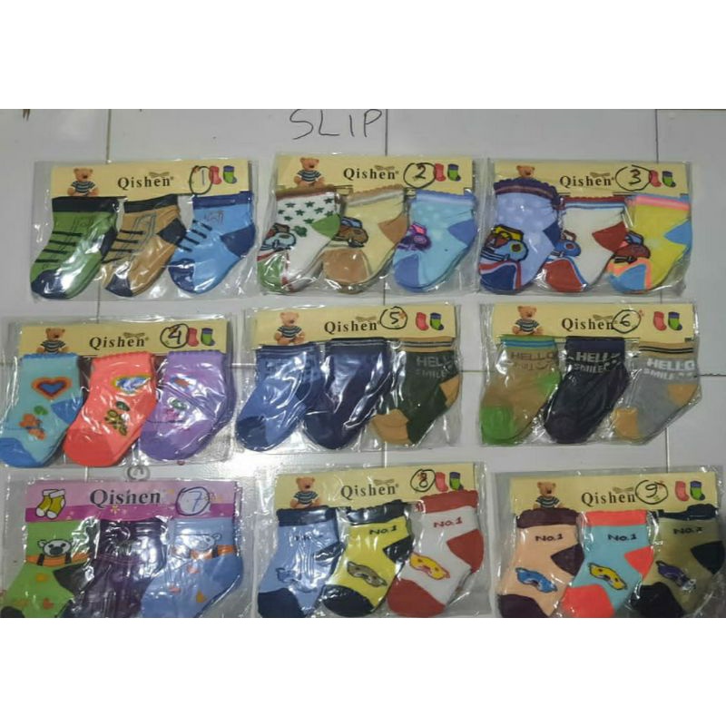 LZ.P5 Kaos kaki bayi 3in1 anti slip atau slip