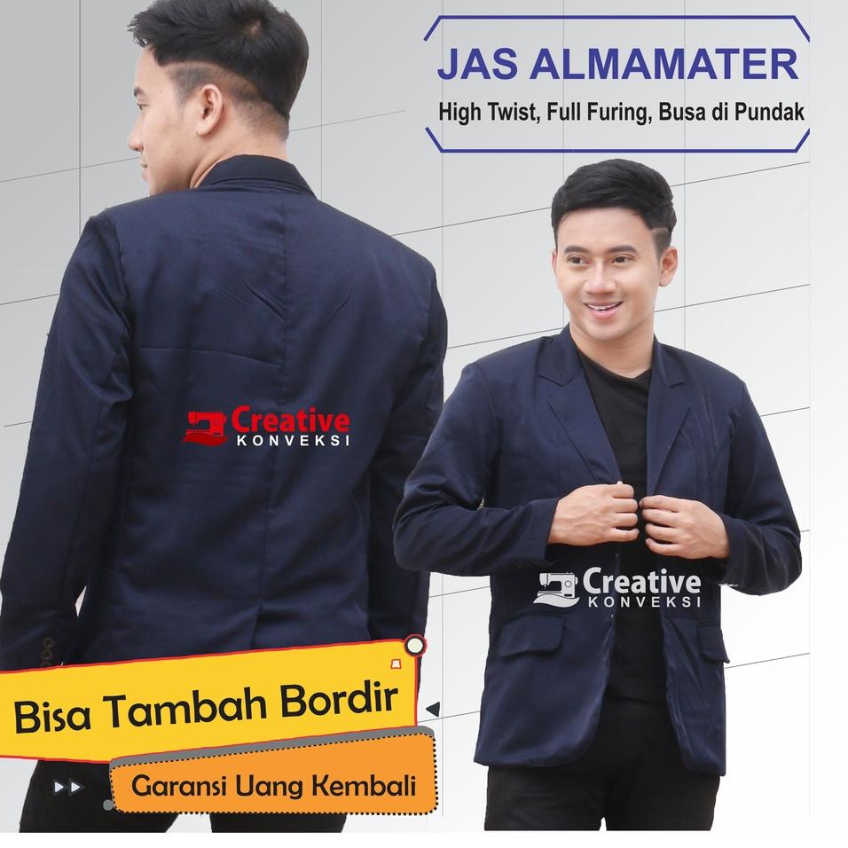 Spesial Hemat (BISA COD) JAS ALMAMATER RNA NAVY BIRU DONGKER Sekolah, OSIS, Universitas, Pondok Pesa