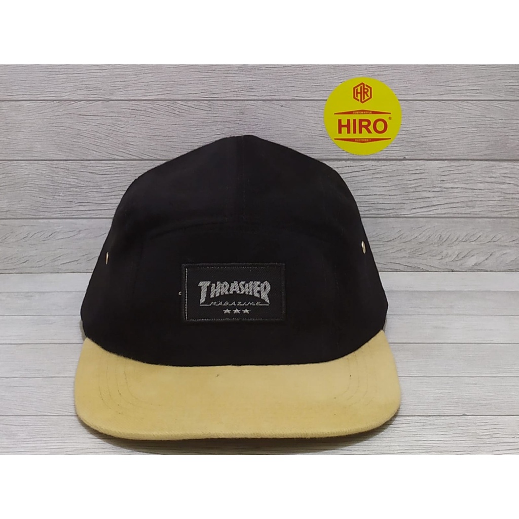 [COD]Topi Distro Pria/Topi Snapback Bodir THRSHR Lima Panel/Topi Keren