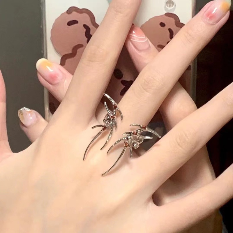 Cincin Kupu-Kupu Mempesona Pesta Pribadi Lady Finger Ring Niche Desain Gadis Keren Pembukaan Cincin Tren Pakaian Yang Sesuai Perhiasan