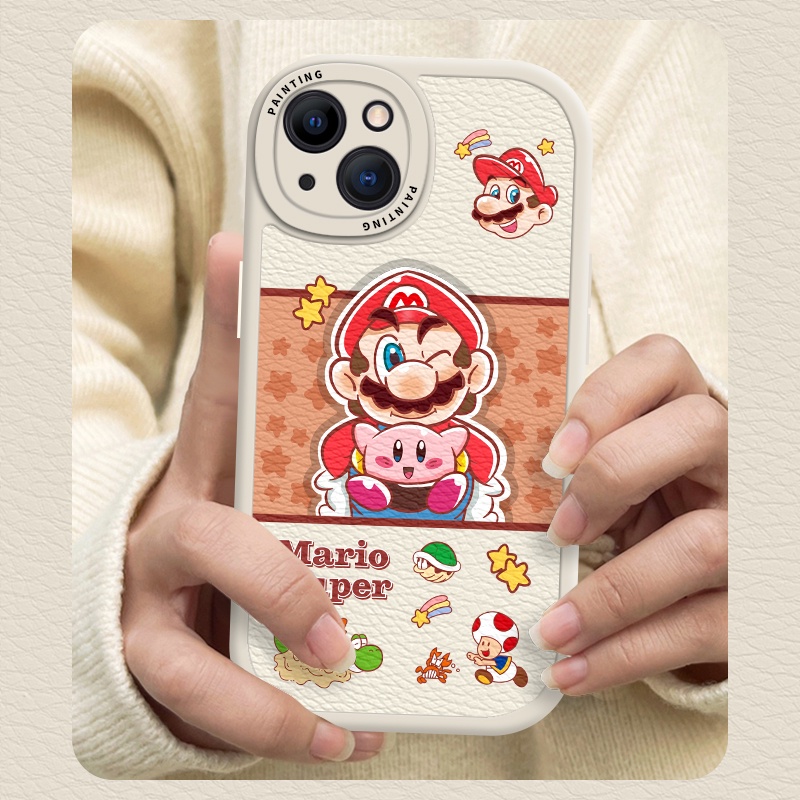 Case iPhone Untuk14 /13 /12 /11 Promax Kartun Super Mario Soft Casing Untuk Iphone6 /7X8 Plus/X/XR/Xs Max Cover