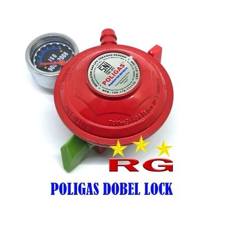 ✻ REGULATOR POLIGAS METER TEKANAN RENDAH DOBEL LOCK LOW PRESSURE ۞