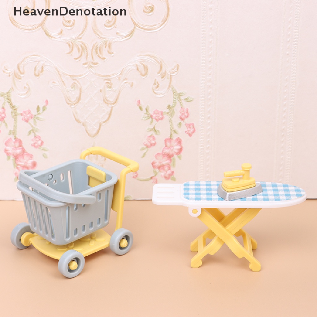 [HeavenDenotation] 1: 12 Dollhouse Miniatura Furniture Forest Animal Family Villa Furniture Set DIY HDV