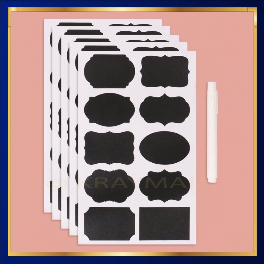 

Stiker Label Blackboard Papan Tulis Removable 5 PCS OD621