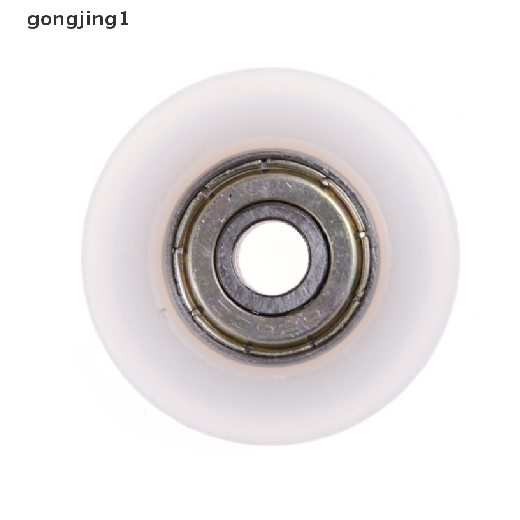 GGG New 6 * 30 * 10mm U Groove Metal Shield Nylon Pulley Wheels Roller Ball Bearings ID