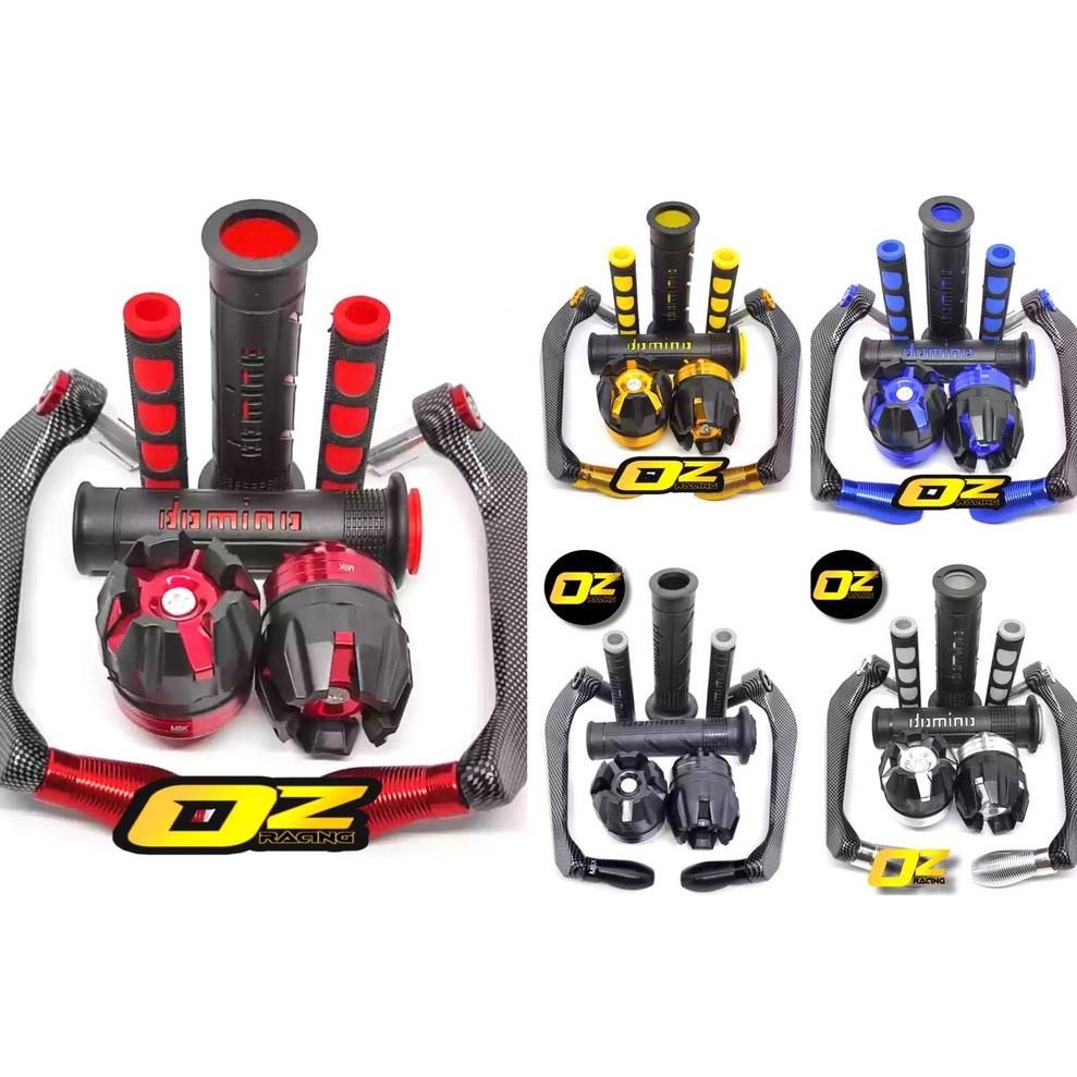 Bagus [PAKET 4IN1] Proguard Carbon sabit + Jalu as roda + Handgrip domino + Karet Handle Rem Domino