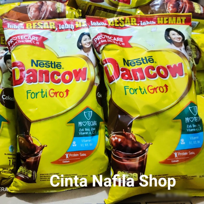 

[ COD ] Nestle Dancow FortiGro Susu bubuk coklat & instan usia sekolah 1kg - cokelat 1kg, EXP JAN 2024