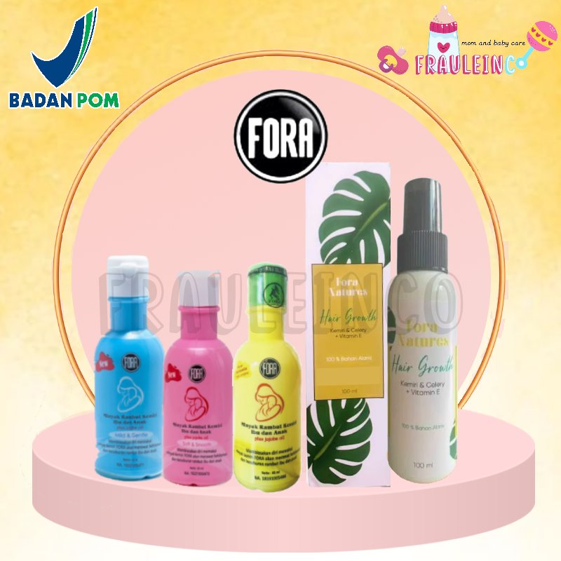 *FRAULEINCO* Minyak Kemiri Murni + Jojoba Oil Penumbuh Rambut dan Alis FORA BPOM 65ml / Minyak penumbuh rambut bayi