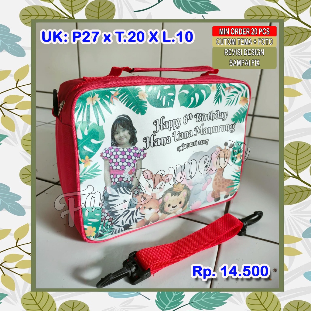 

Tas Ultah / Tas Ulang tahun Anak / Goodie Bag Hampers Souvenir Custom Nama