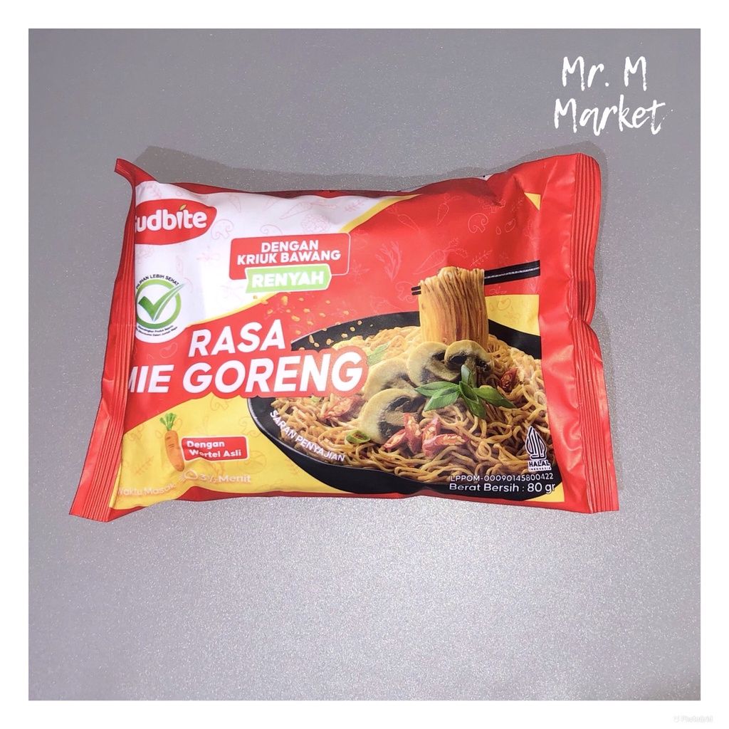 Gudbite Mie Instant Goreng Mie Sehat 80gr