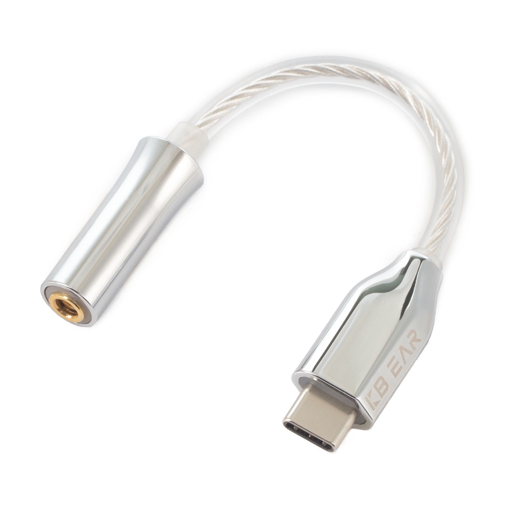 Kbear T2 Decoding Digital Type-C Ke 3.5 Jack Earphone Adaptor Kabel ALC5686 Performa Tinggi DAC Chip Earphone Aksesoris