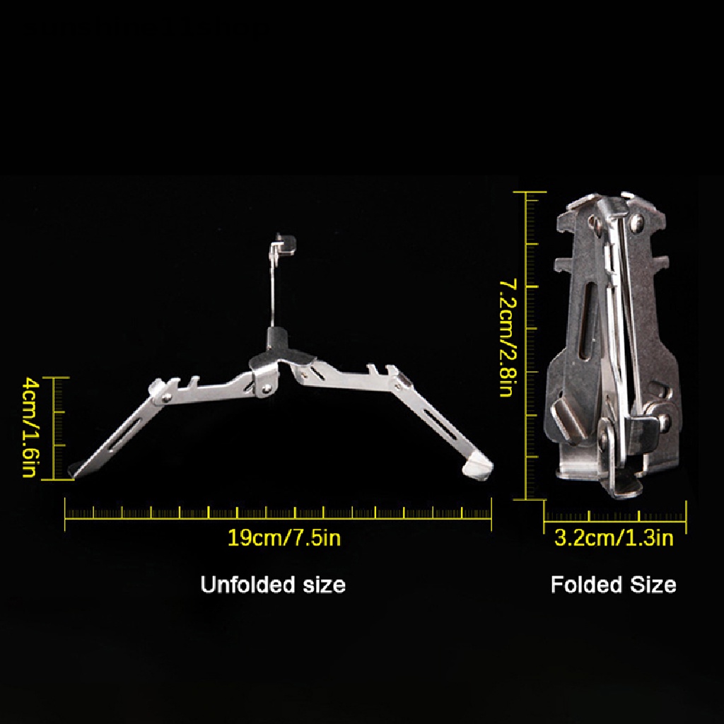 Sho Kompor Outdoor Portable Triangle Base Fixed Support Dudukan Tabung Gas N