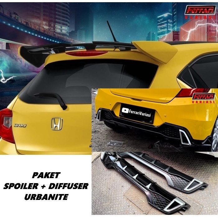Paket spoiler + diffuser URBANITE all new BRIO 2021