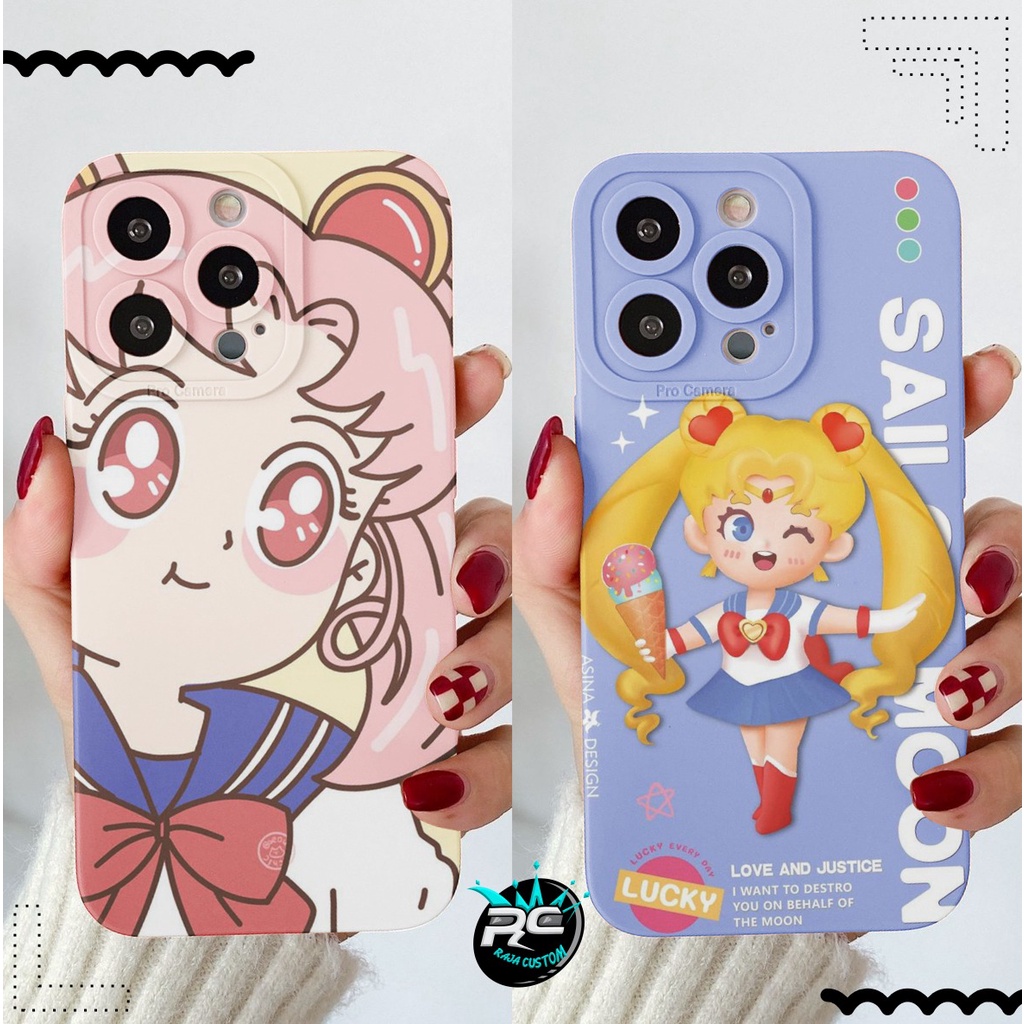 CUSTOM CASE SOFTCASE SILIKON PROCAMERA SAILOR MOON CUSTOM SAMSUNG J2 PRIME A04 A04S A23 A13 A20 A30 