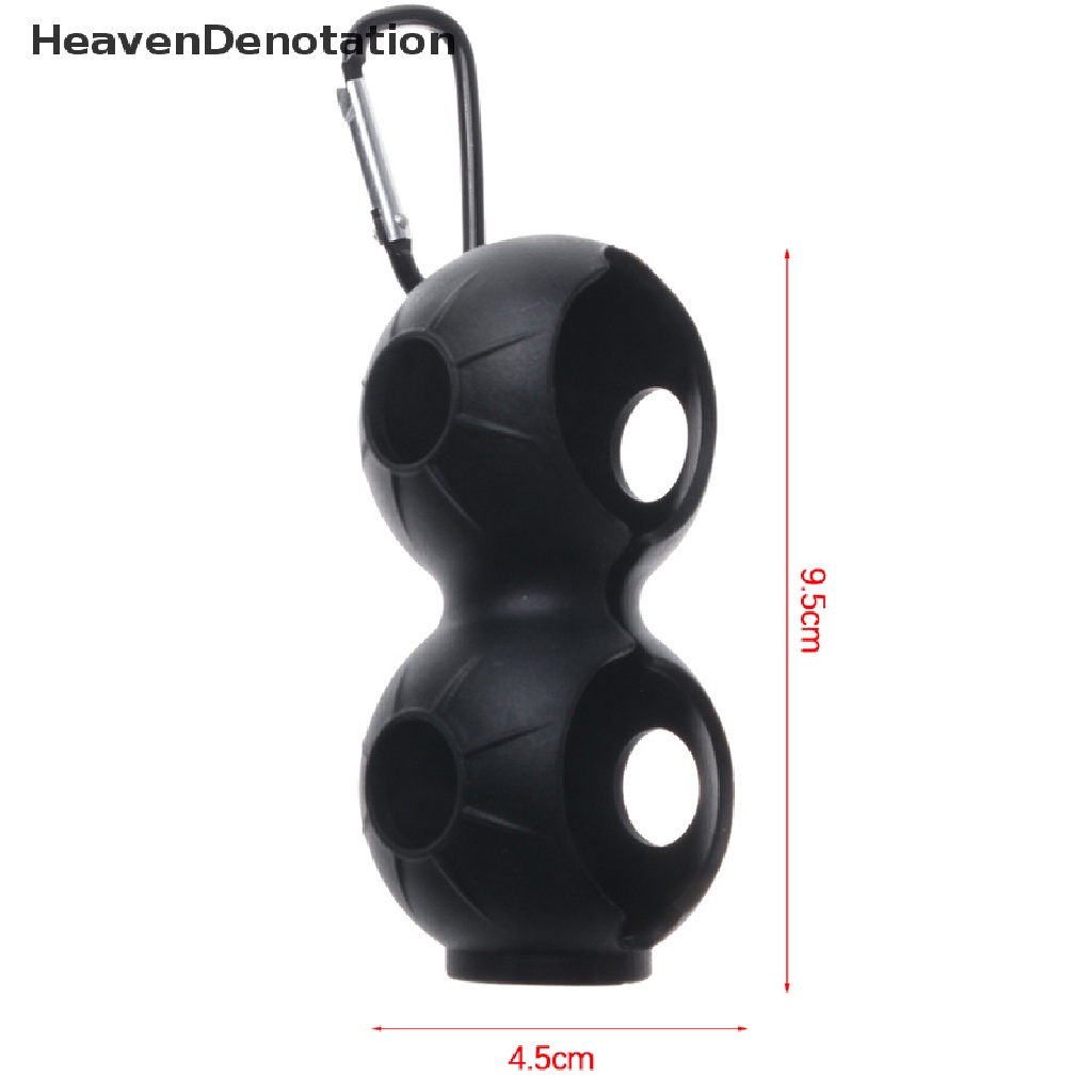 [HeavenDenotation] Portable Golf Ball Pelindung Holder Cover Bola Golf Silikon Double Case Cover HDV