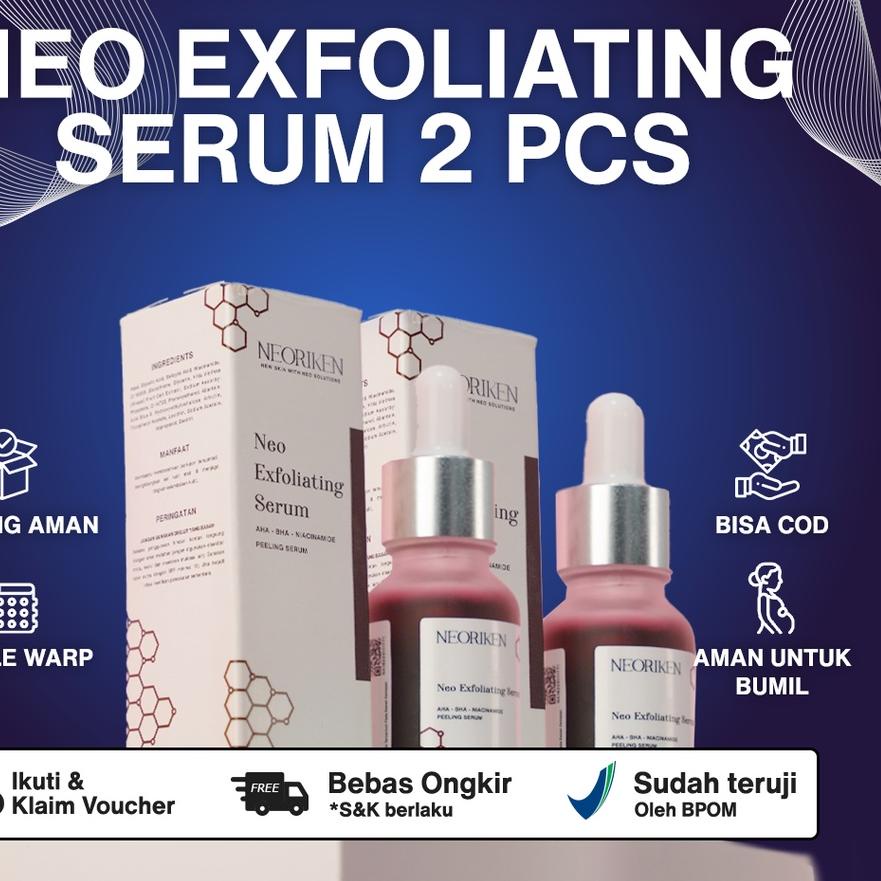 ❅ NEORIKEN - Exfoliating Serum AHA BHA Niacinamide Peeling Serum 15ml - Neo Exfoliating Menghilangka