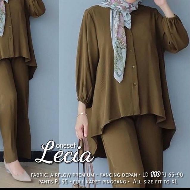 ➶ LECIA SET // SETELAN LECIA CRINKLE AIRFLOW LD 110 // SETELAN POLOS LECIA // SET LECIA // SET CRINK