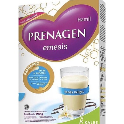 PRENAGEN EMESIS Vanilla, Cokelat 400gr - susu ibu hamil mual muntah - EMESIS VANILLA