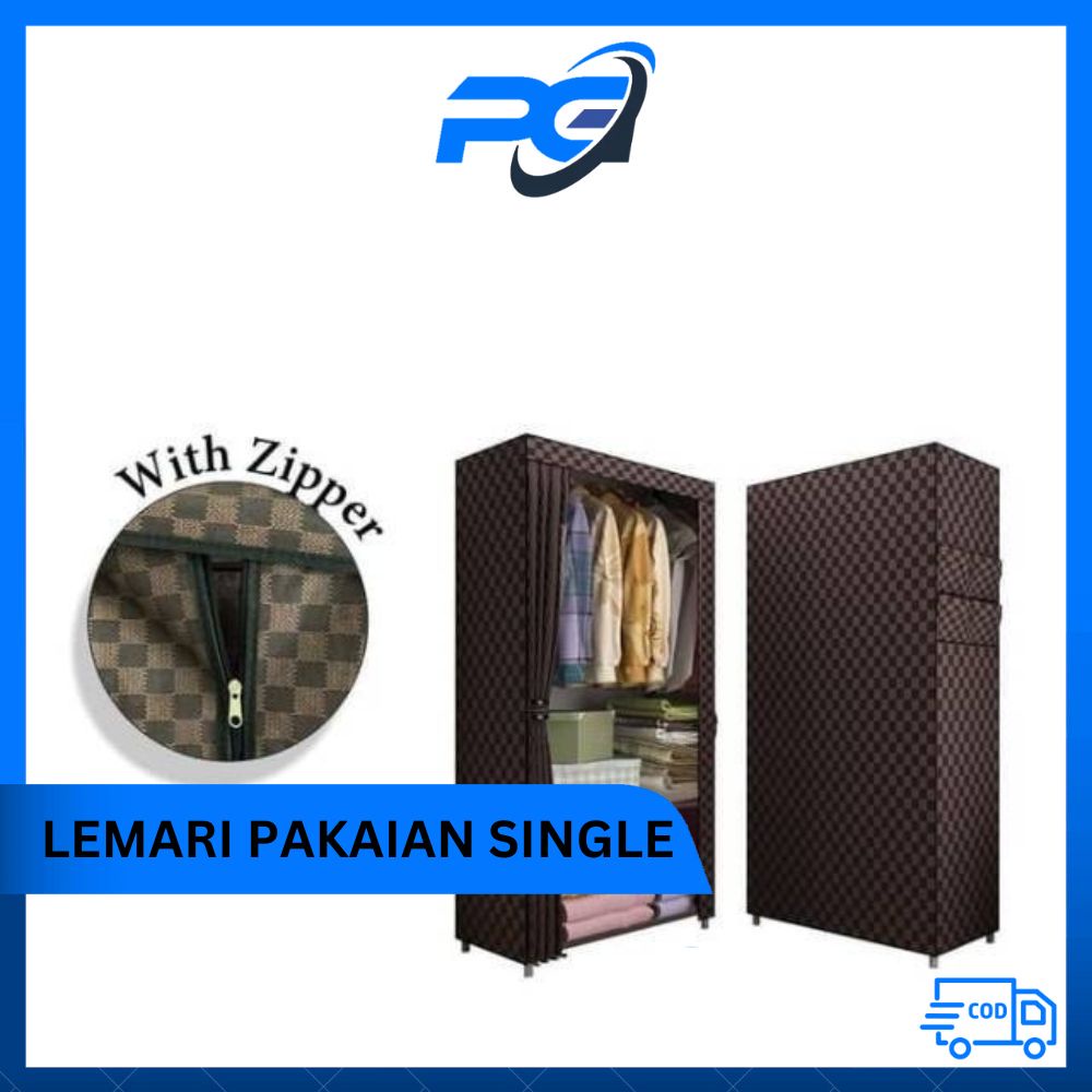 PUGA .  LEMARI PAKAIAN PORTABLE SINGLE LV
